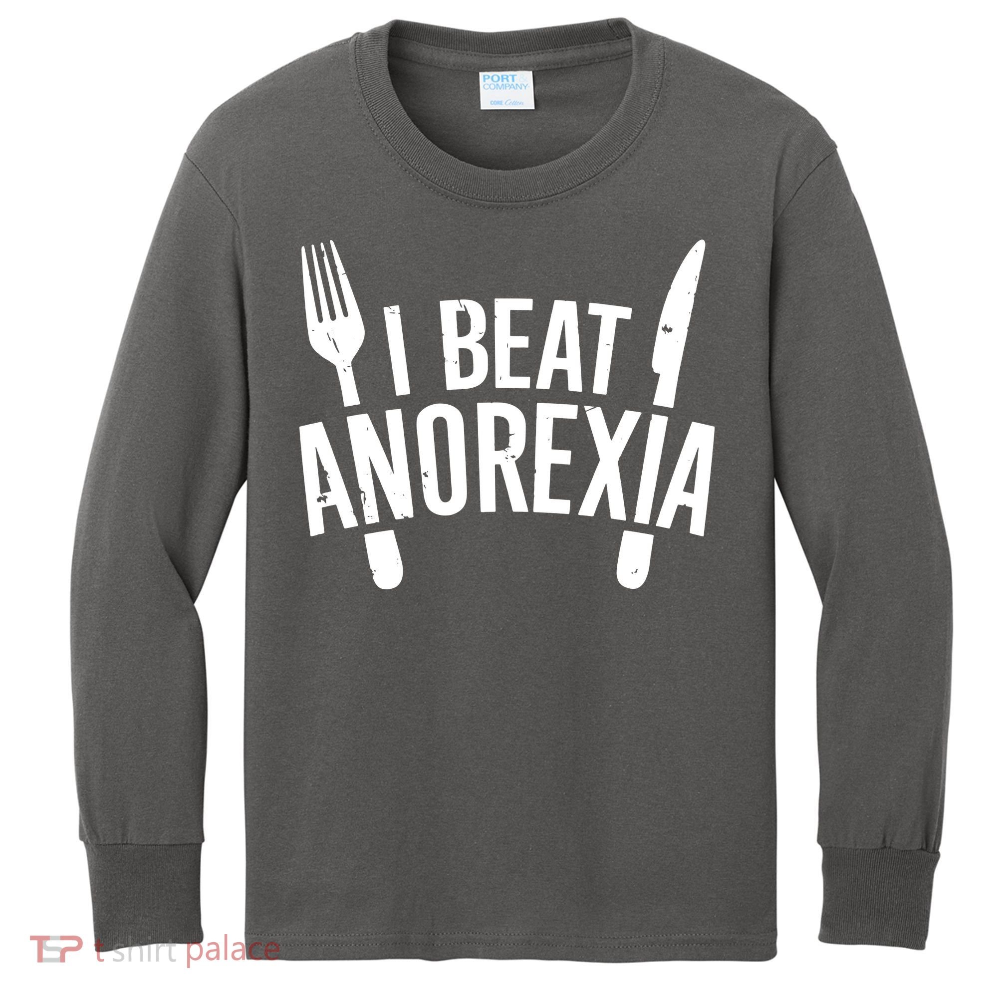 I Beat Anorexia Kids Long Sleeve Shirt
