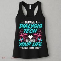 I Became A Dialysis Technician Hemodialysis Nephrology Tech Women's Tank Top thumb 3