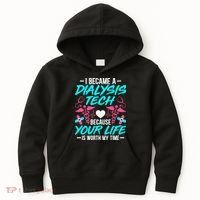 I Became A Dialysis Technician Hemodialysis Nephrology Tech Kids Hoodie thumb 0