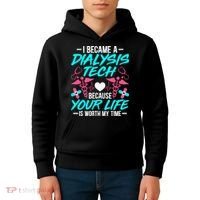 I Became A Dialysis Technician Hemodialysis Nephrology Tech Kids Hoodie thumb 4