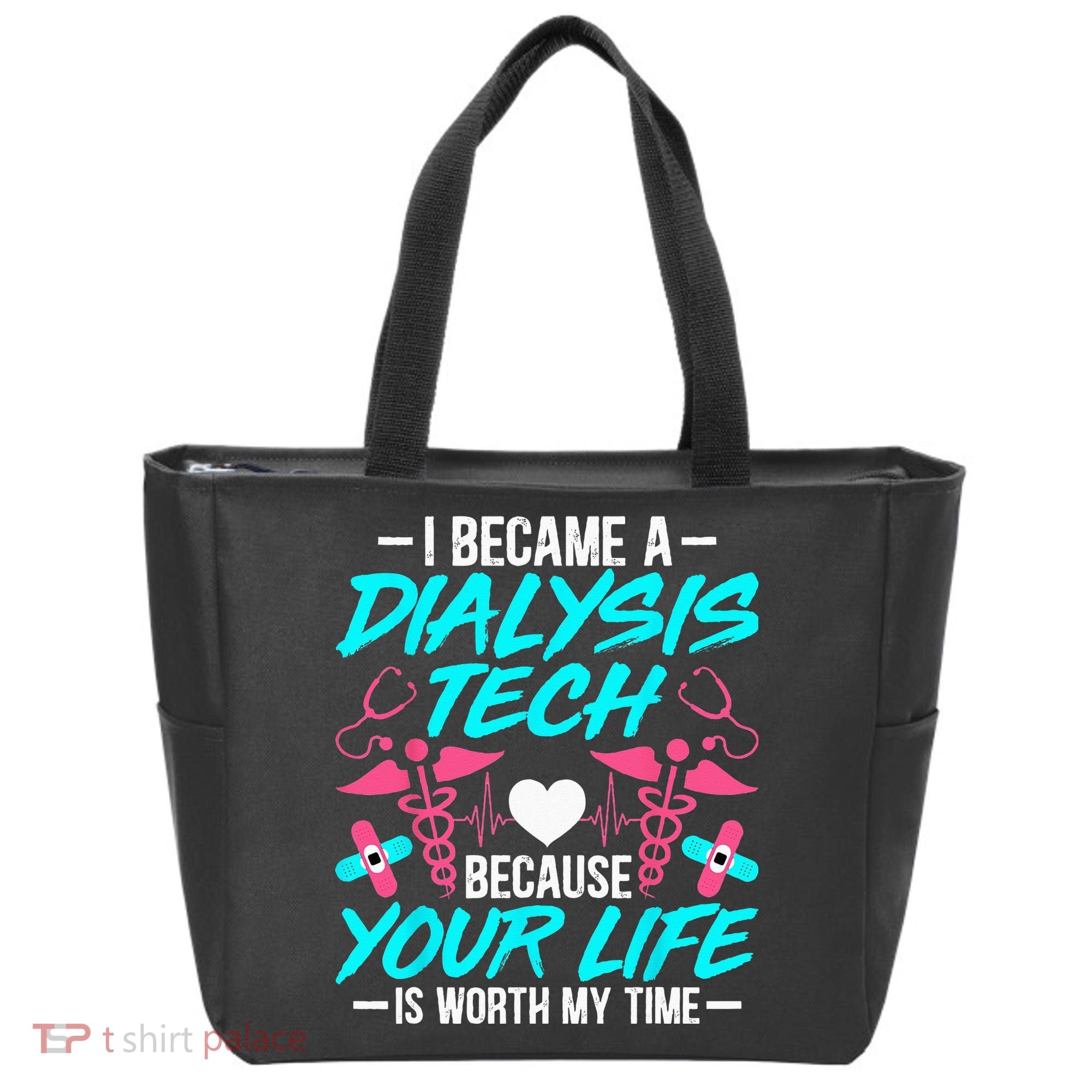 I Became A Dialysis Technician Hemodialysis Nephrology Tech Tote Bag
