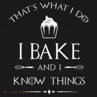 I Bake And I Know Things Funny Pastry Baker Baking Gift Doggie Tank thumb 4