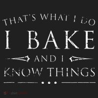 I Bake And I Know Things  Funny Baker Baking Gift Hat thumb 2