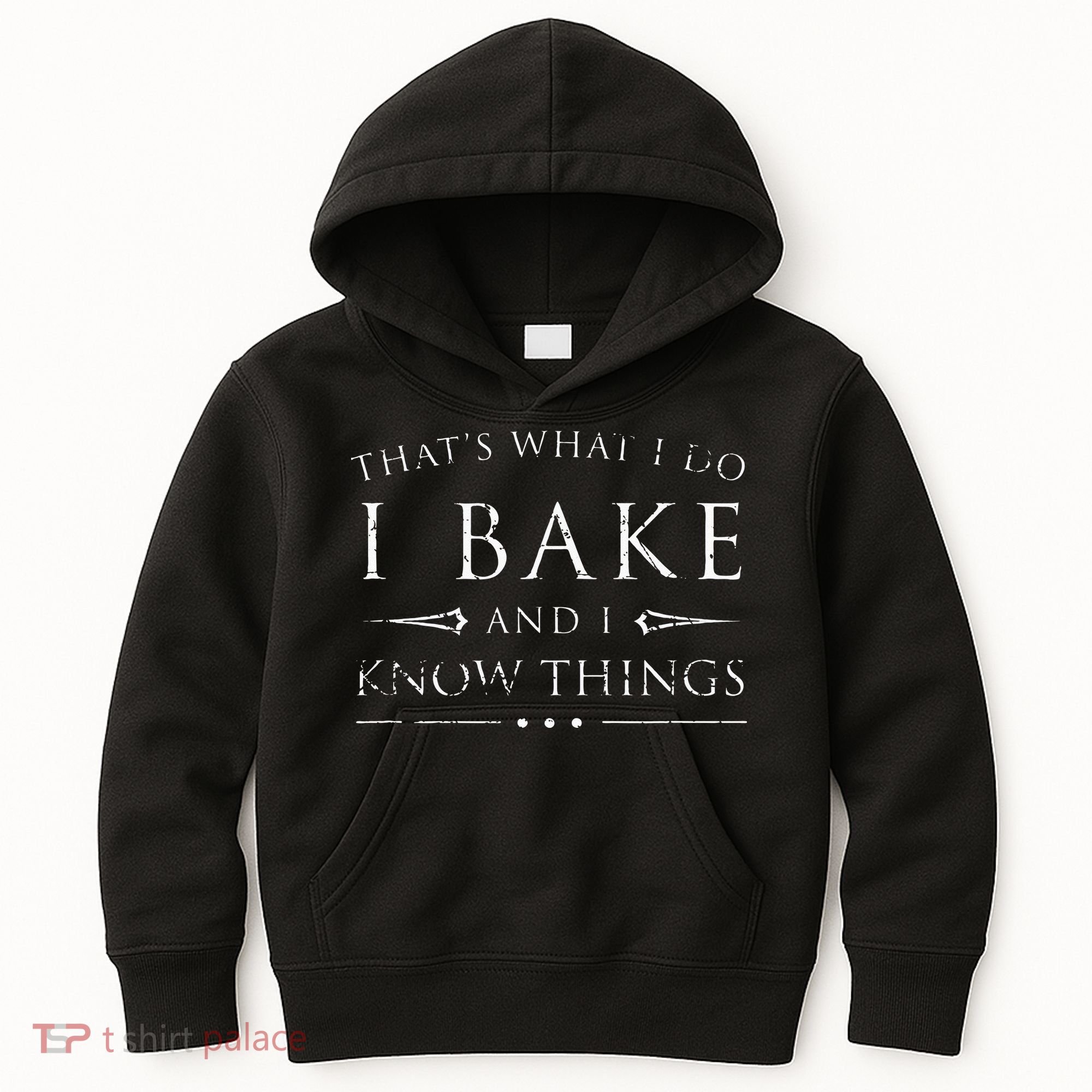 I Bake And I Know Things  Funny Baker Baking Gift Kids Hoodie