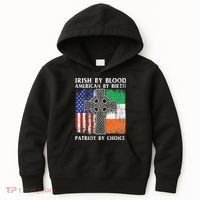 Irish By Blood American By Birth Patriot By Choice Ireland Kids Hoodie thumb 0