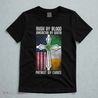 Irish By Bloodamerican By Birth Patriot By Choice Irish American Patriot America T-Shirt thumb 5