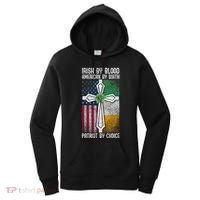 Irish By Bloodamerican By Birth Patriot By Choice Irish American Patriot America Women's Hoodie thumb 0