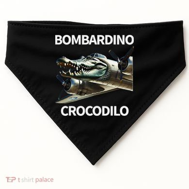 Italian Brainrot Bombardino Crocodilo USA-Made Doggie Bandana