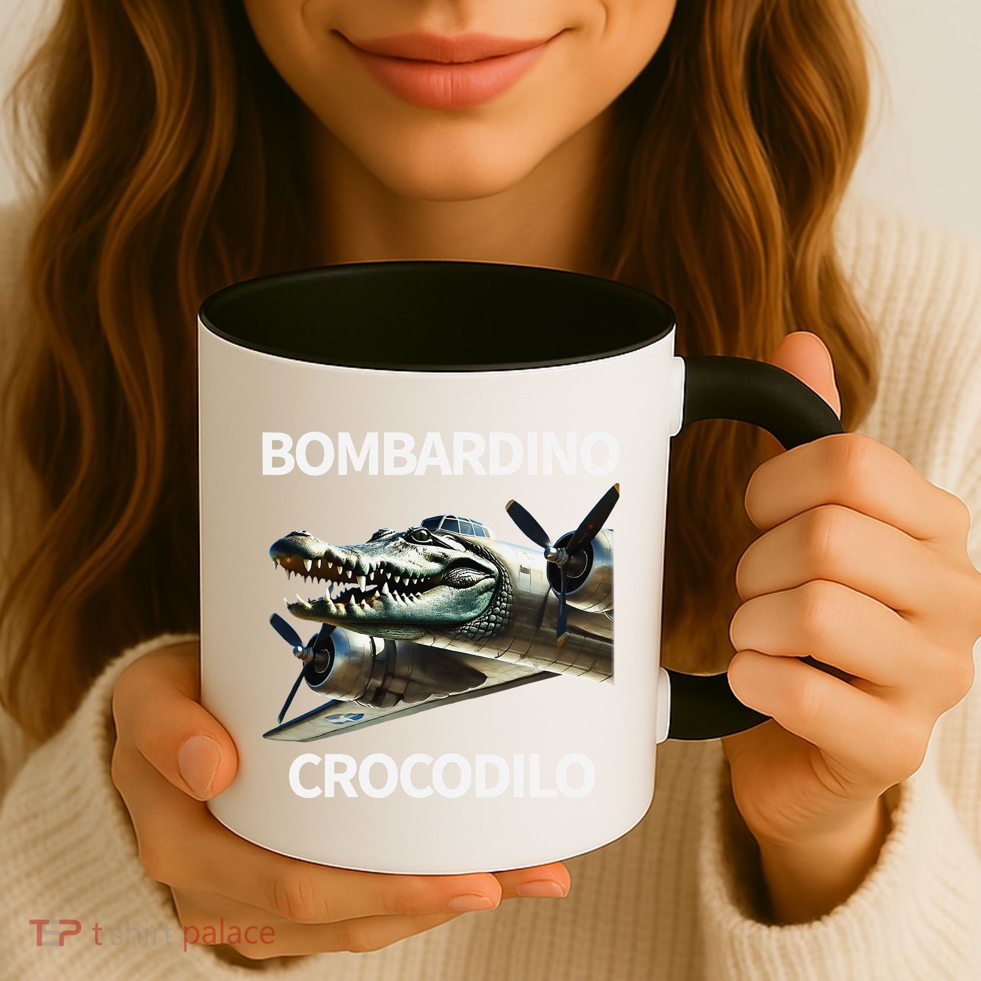 Italian Brainrot Bombardino Crocodilo Coffee Mug