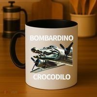 Italian Brainrot Bombardino Crocodilo Coffee Mug thumb 4