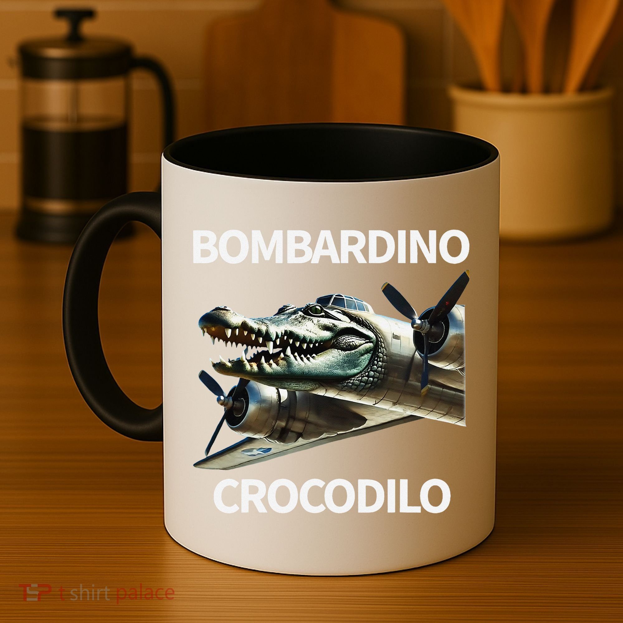 Italian Brainrot Bombardino Crocodilo Coffee Mug
