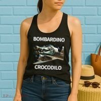 Italian Brainrot Bombardino Crocodilo Women's Tank Top thumb 2