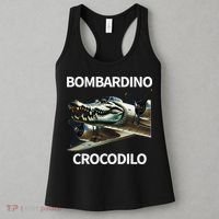 Italian Brainrot Bombardino Crocodilo Women's Tank Top thumb 3