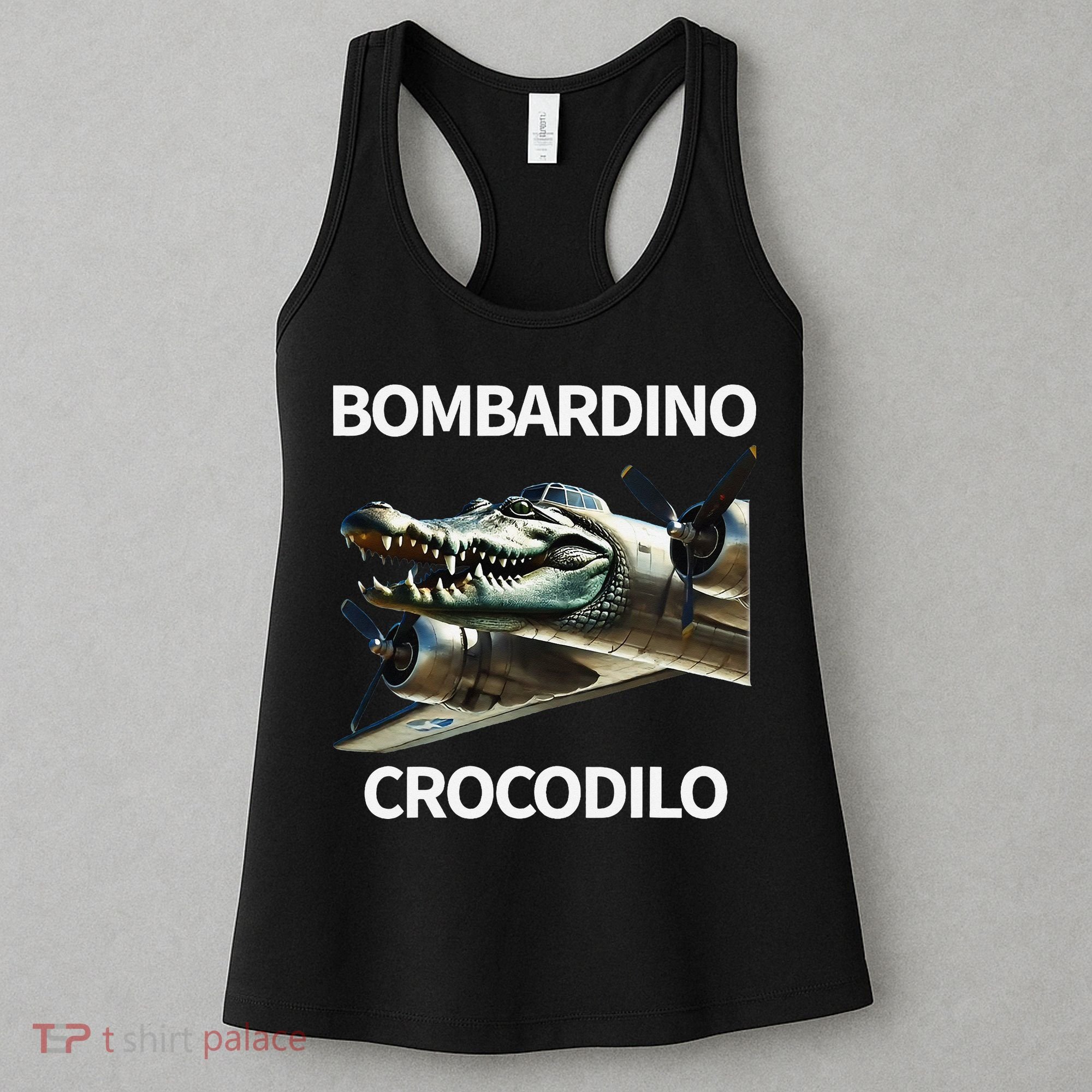 Italian Brainrot Bombardino Crocodilo Women's Tank Top