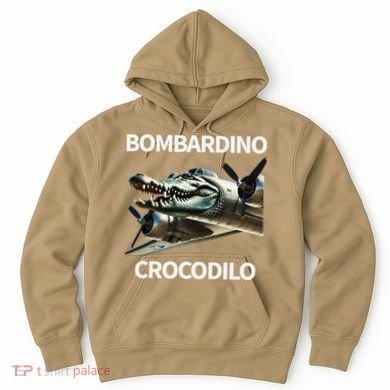 Italian Brainrot Bombardino Crocodilo Hoodie