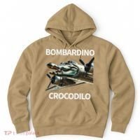 Italian Brainrot Bombardino Crocodilo Hoodie thumb 0