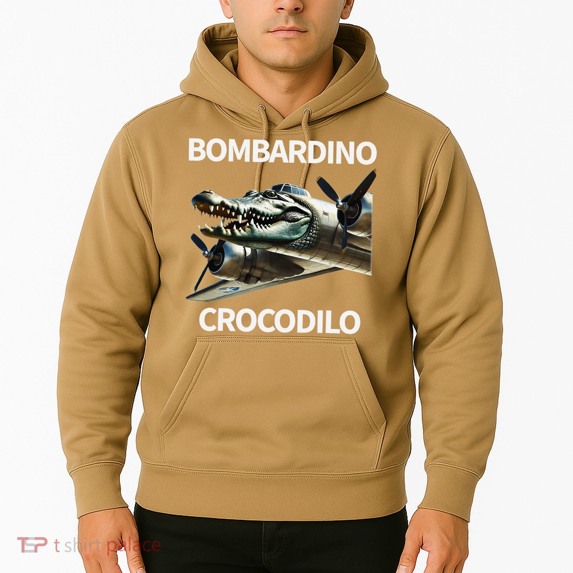 Italian Brainrot Bombardino Crocodilo Hoodie
