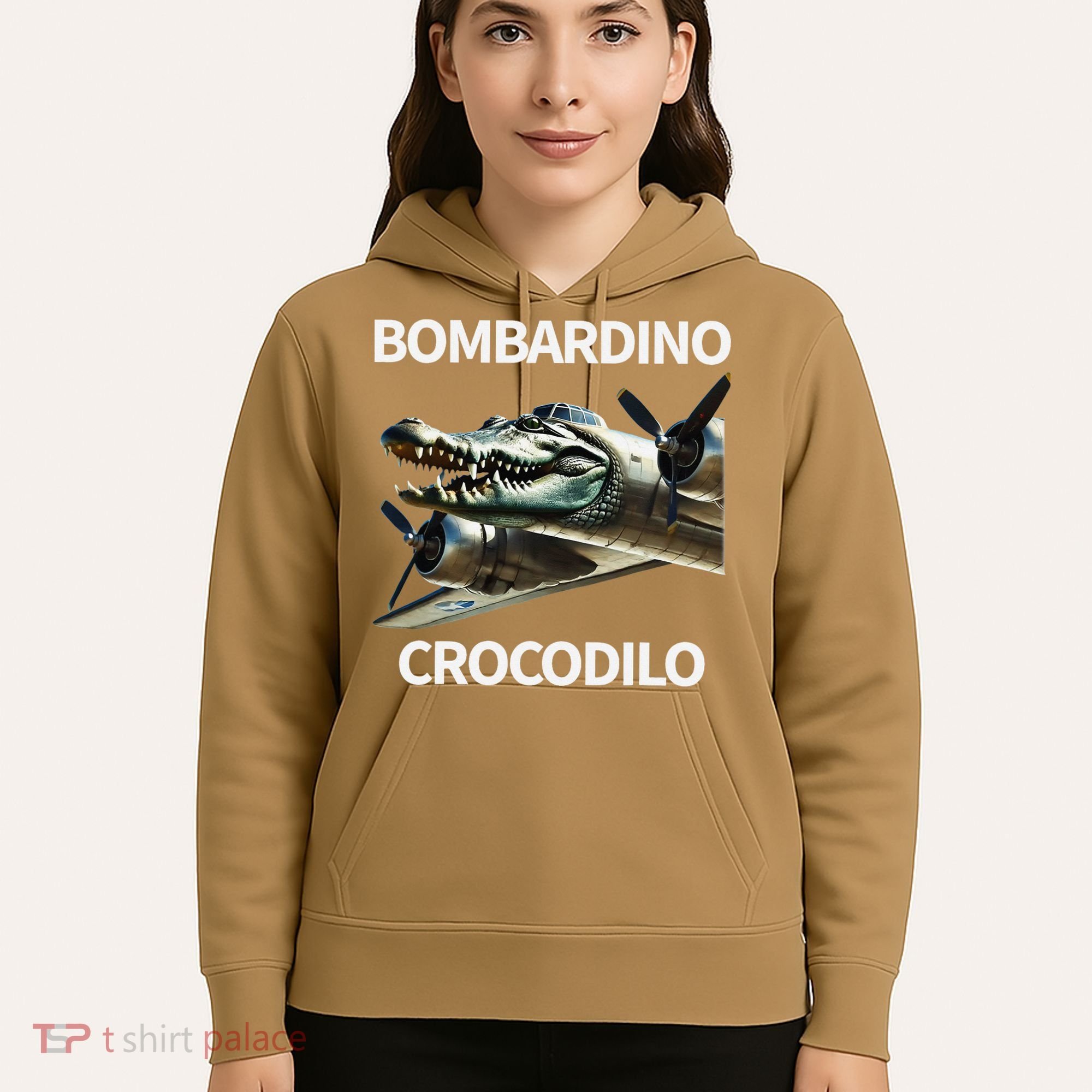 Italian Brainrot Bombardino Crocodilo Hoodie
