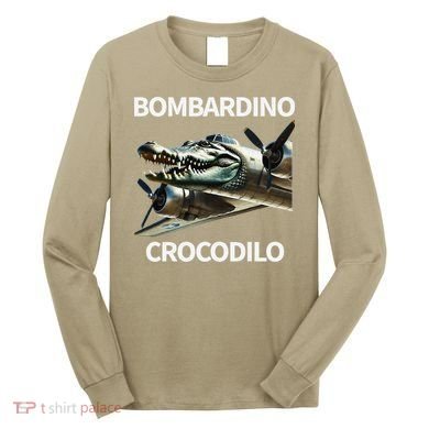 Italian Brainrot Bombardino Crocodilo Long Sleeve Shirt