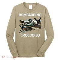 Italian Brainrot Bombardino Crocodilo Long Sleeve Shirt thumb 0
