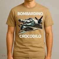 Italian Brainrot Bombardino Crocodilo T-Shirt thumb 3
