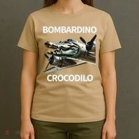 Italian Brainrot Bombardino Crocodilo T-Shirt thumb 4
