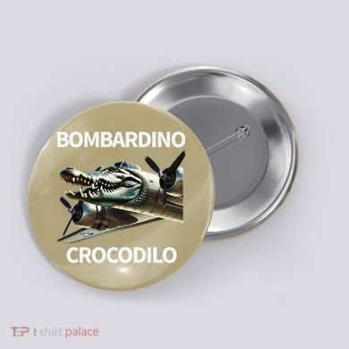 Italian Brainrot Bombardino Crocodilo Button