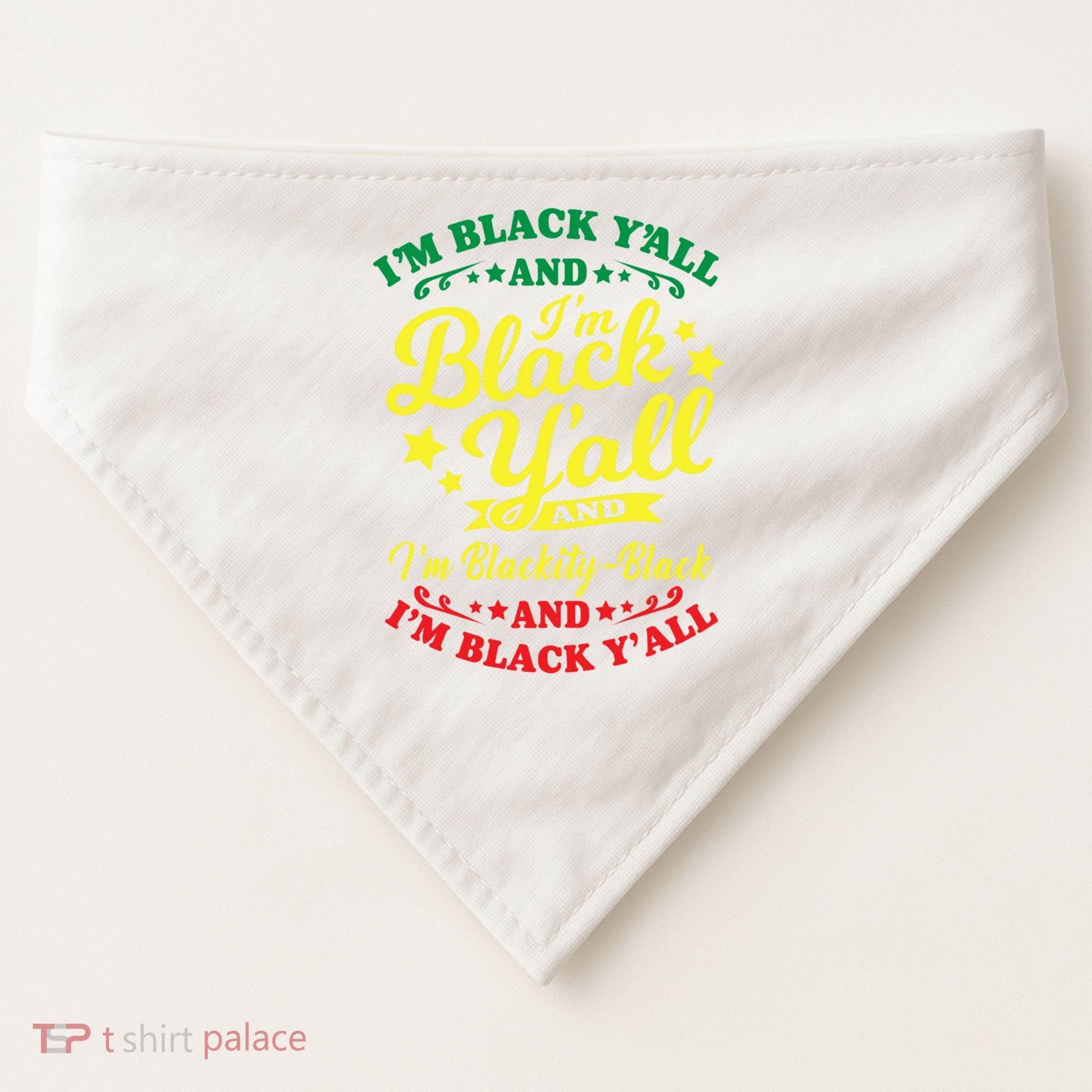 I'm Blackity Black African American Black Pride Great Gift USA-Made Doggie Bandana