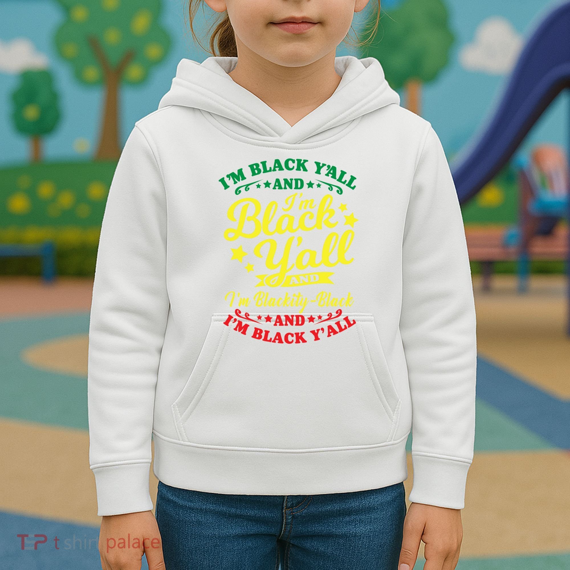 I'm Blackity Black African American Black Pride Great Gift Kids Hoodie