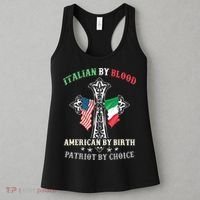 Italian By Blood American By Birth Patriot By Choice Cool Women's Tank Top thumb 3
