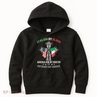 Italian By Blood American By Birth Patriot By Choice Cool Kids Hoodie thumb 0