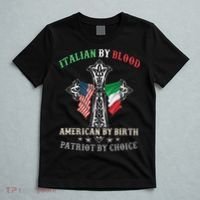 Italian By Blood American By Birth Patriot By Choice Cool T-Shirt thumb 5
