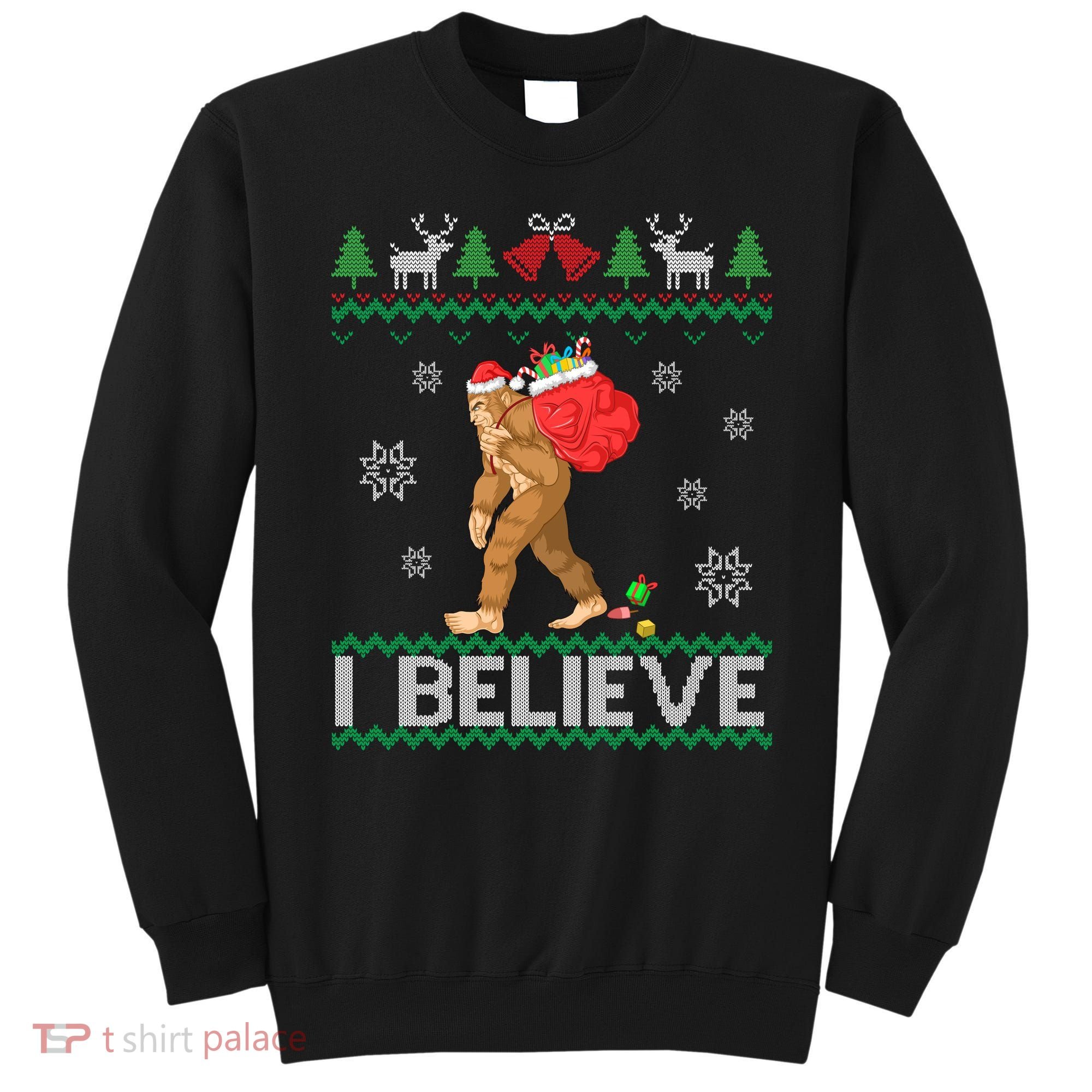 I Believe Bigfoot Christmas Sweatshirt