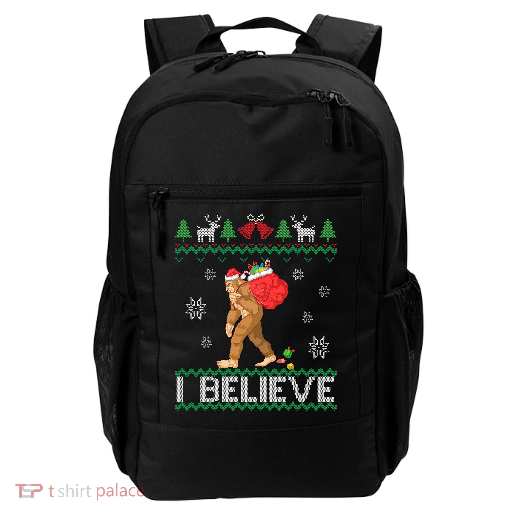 I Believe Bigfoot Christmas Backpack