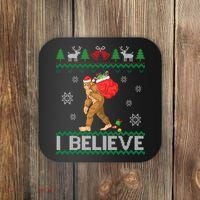 I Believe Bigfoot Christmas Coaster thumb 0