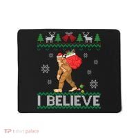I Believe Bigfoot Christmas Mousepad thumb 0