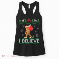 I Believe Bigfoot Christmas Women's Tank Top thumb 0