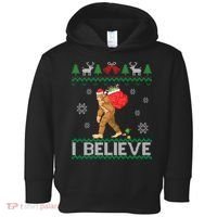 I Believe Bigfoot Christmas Toddler Hoodie thumb 0
