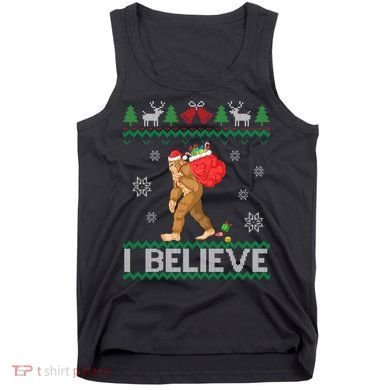 I Believe Bigfoot Christmas Tank Top