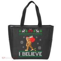 I Believe Bigfoot Christmas Tote Bag thumb 0