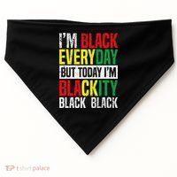 I'm Blackity Black African American  Juneteenth USA-Made Doggie Bandana thumb 0