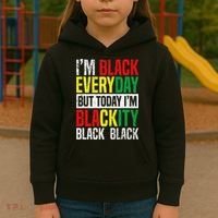 I'm Blackity Black African American  Juneteenth Kids Hoodie thumb 3