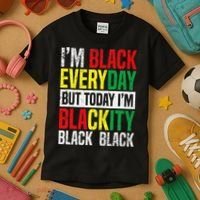 I'm Blackity Black African American  Juneteenth Kids T-Shirt thumb 3