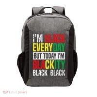 I'm Blackity Black African American  Juneteenth Vector Backpack thumb 0