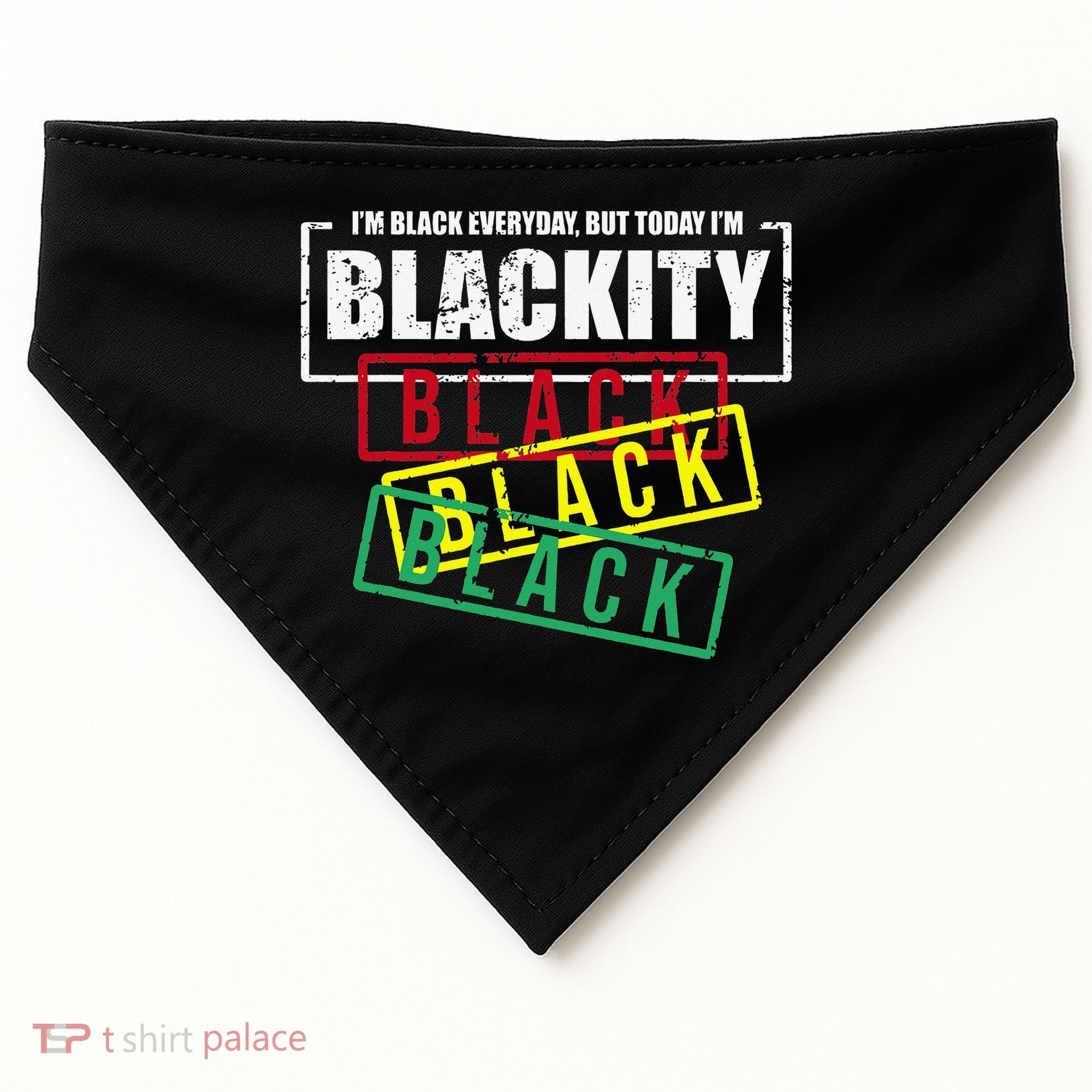 I'm Blackity Black African American Black Power USA-Made Doggie Bandana
