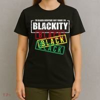 I'm Blackity Black African American Black Power T-Shirt thumb 4