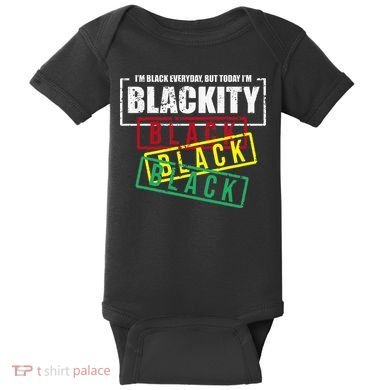 I'm Blackity Black African American Black Power Baby Bodysuit
