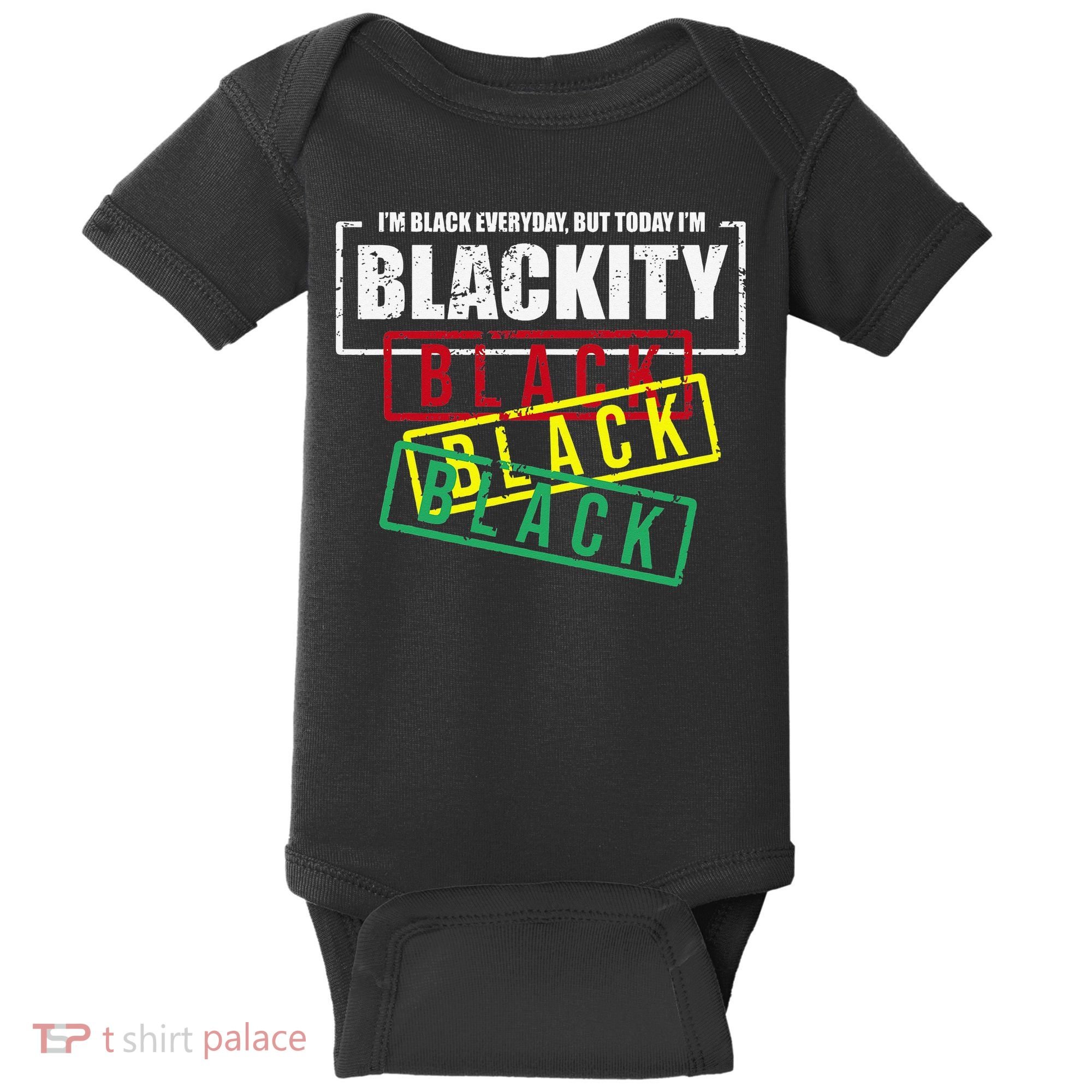 I'm Blackity Black African American Black Power Baby Bodysuit