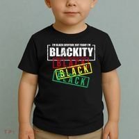 I'm Blackity Black African American Black Power Toddler T-Shirt thumb 2