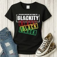 I'm Blackity Black African American Black Power Women's T-Shirt thumb 3